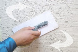 metoder for påføring av dekorativt gips