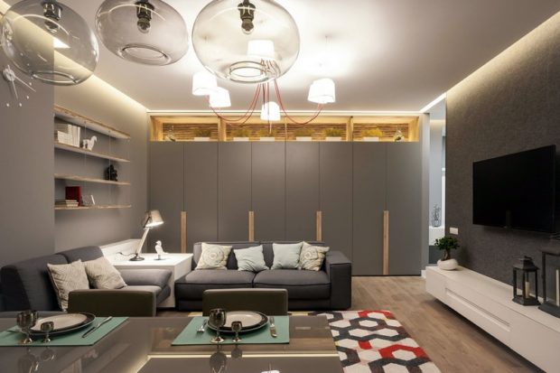 7 tips for å designe et stort rom i en leilighet + interiørbilder