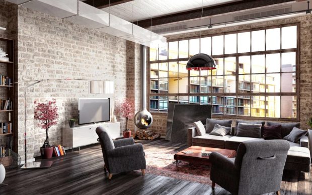 Loftstil i det indre av leiligheten: 12 tips for ordning + foto