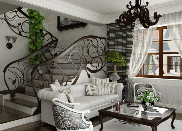 Art nouveau-stil i interiøret: 8 hovedfunksjoner + foto