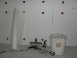 Isolering av garasjen fra innsiden Styrofoam 2